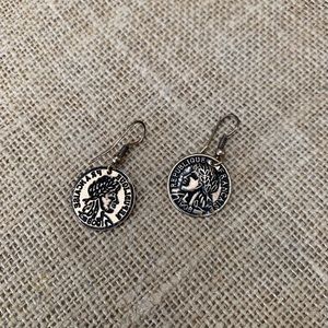 Gold Coin Earrings